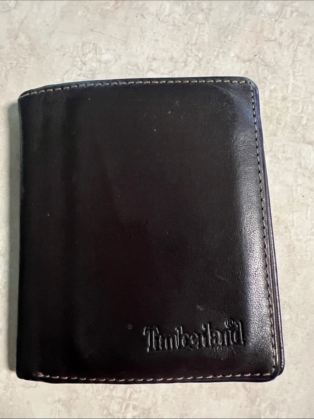 Timberland brown Leather Bifold Wallet with Embossed Logo